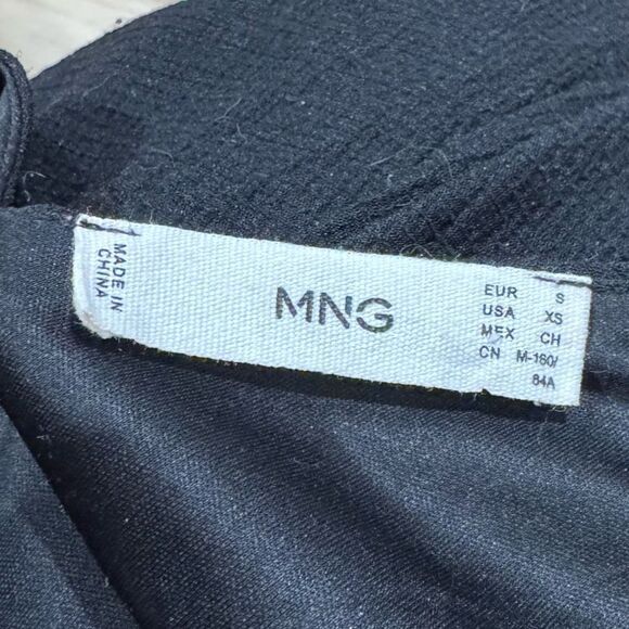 MNG Black Button Up Jumpsuit Women’s XS - Picture 2 of 4